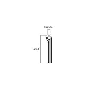 SAXPINNE LÄNGD 40 DIAM. 3