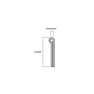 SAXPINNE LÄNGD 40 DIAM. 5